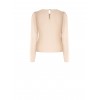 Blusa In Georgette A Volant Sovrapposti Con Spilla Decorativa Rinascimento