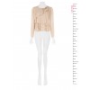 Georgette Blouse with Layered Ruffles and a Decorative ‘Rinascimento’ Brooch
