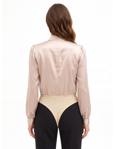 Body Ampio In Raso Con Scollo A V As Incrocio E Fiocco Rinascimento