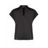 Loose-fitting Rinascimento Satin Turtleneck Blouse