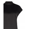 Loose-fitting Rinascimento Satin Turtleneck Blouse