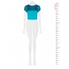 Crop top en satin structuré « Rinascimento »