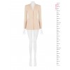 Fitted Scuba Crepe Blazer Jacket with Matching Button by Rinascimento