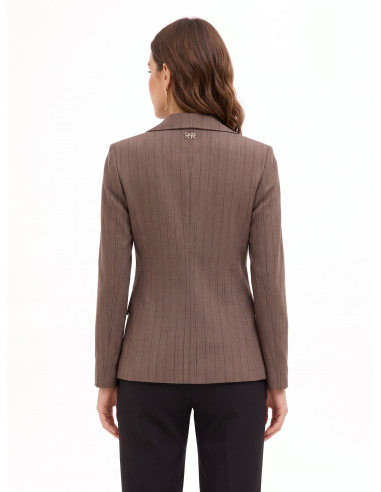 Giacca Blazer Sfiancata A Righe Rinascimento