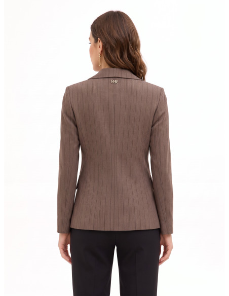 Rinascimento Fitted Striped Blazer Jacket