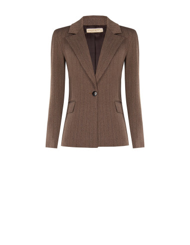 Giacca Blazer Sfiancata A Righe Rinascimento