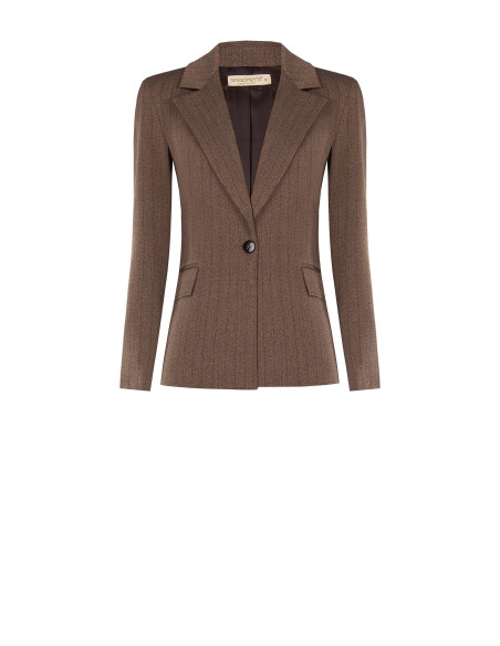 Giacca Blazer Sfiancata A Righe Rinascimento