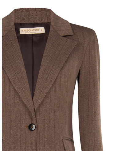 Rinascimento Fitted Striped Blazer Jacket