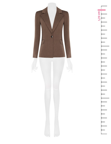 Giacca Blazer Sfiancata A Righe Rinascimento