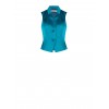 Rinascimento-Style Fitted Satin Waistcoat Without Lapels