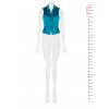 Rinascimento-Style Fitted Satin Waistcoat Without Lapels
