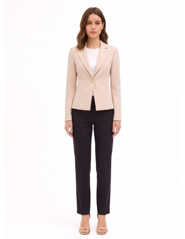 Short, Fitted Blazer Jacket in Rinascimento Technical Fabric