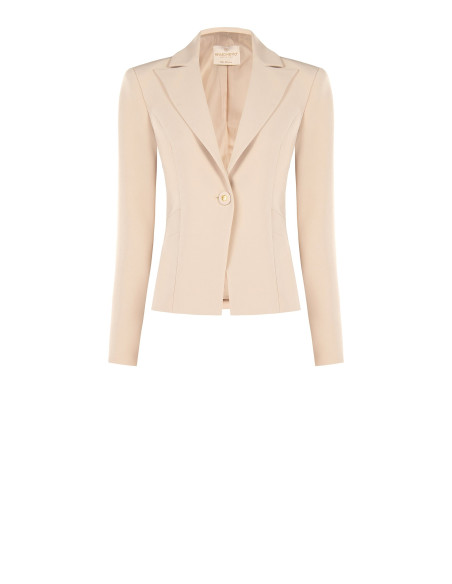 Short, Fitted Blazer Jacket in Rinascimento Technical Fabric