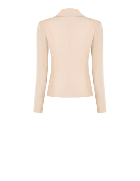 Veste blazer courte cintrée en tissu technique « Rinascimento »
