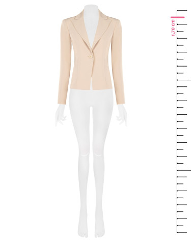 Veste blazer courte cintrée en tissu technique « Rinascimento »
