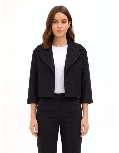 Veste Spencer courte en tissu structuré macramé « Rinascimento »