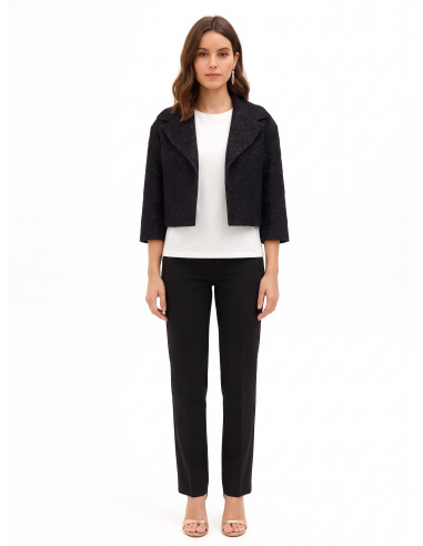 Veste Spencer courte en tissu structuré macramé « Rinascimento »