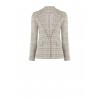 Giacca Blazer In Tweed Con Bottone Logo Rinascimento