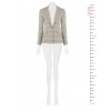 Tweed Blazer Jacket with Rinascimento Logo Button