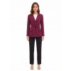 Veste blazer en tissu Cadi avec ceinture assortie et clous « Rinascimento »