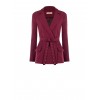 Giacca Blazer In Tessuto Cadi Con Cintura Coordinata E Borchie Rinascimento