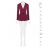 Giacca Blazer In Tessuto Cadi Con Cintura Coordinata E Borchie Rinascimento
