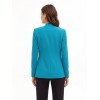 Long, open-front blazer in ‘Punto Milano Rinascimento’ fabric