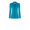 Long, open-front blazer in ‘Punto Milano Rinascimento’ fabric