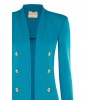 Veste blazer longue ouverte en maille « Punto Milano Rinascimento »