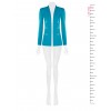 Veste blazer longue ouverte en maille « Punto Milano Rinascimento »