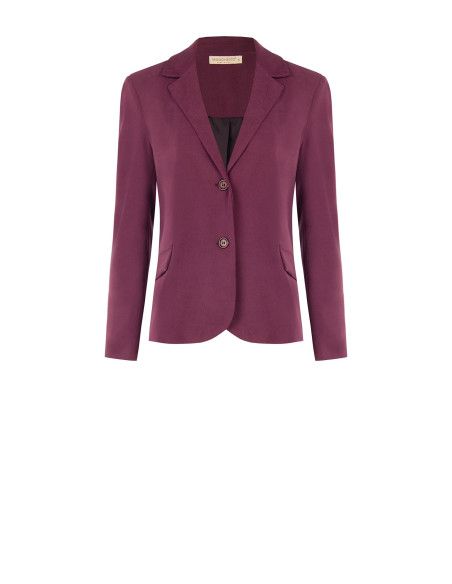 Rinascimento Fitted Velour Blazer Jacket