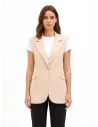 Gilet long en polyviscose avec bretelles « Rinascimento »
