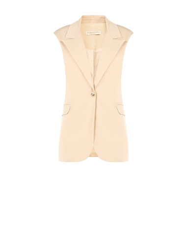 Long-cut polyviscose waistcoat with straps by Rinascimento