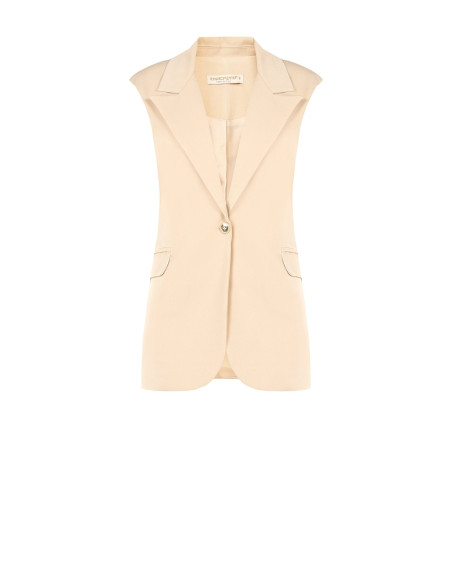 Gilet long en polyviscose avec bretelles « Rinascimento »