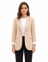 Cotton-Blend Blazer Jacket with Lapels by Rinascimento