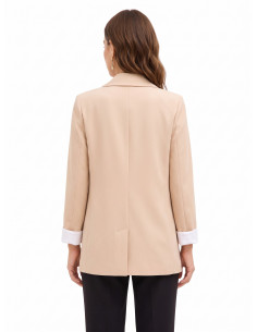 Giacca Blazer In Misto Cotone Con Risvolti Rinascimento 2