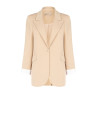 Cotton-Blend Blazer Jacket with Lapels by Rinascimento