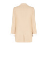 Cotton-Blend Blazer Jacket with Lapels by Rinascimento