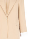 Cotton-Blend Blazer Jacket with Lapels by Rinascimento