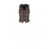 Rinascimento Tartan Fitted Waistcoat