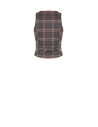 Gilet cintré à motif tartan « Rinascimento »
