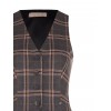 Rinascimento Tartan Fitted Waistcoat