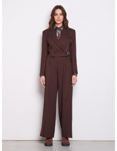 Rinascimento Cropped Blazer Jacket with Belt