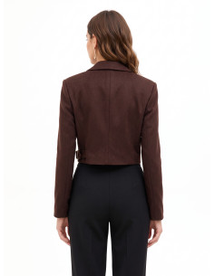 Veste blazer courte avec ceinture « Rinascimento » 2
