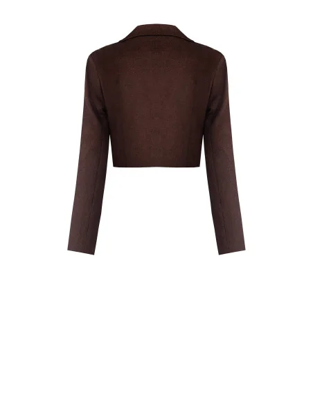 Giacca Blazer Crop Con Cinturino Rinascimento