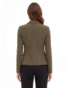Rinascimento Fitted Blazer Jacket in Fine-Ribbed Velvet 2