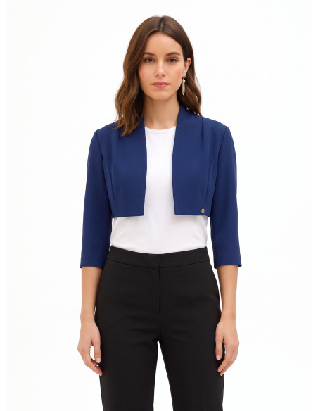 Open-fronted Bolero Shawl in Rinascimento Crepe