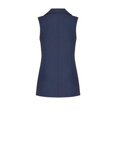 Long, Fitted Waistcoat in Rinascimento Technical Fabric