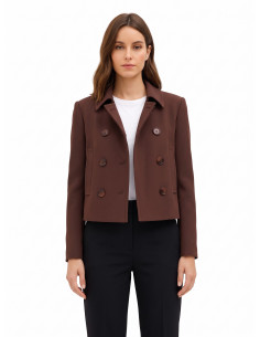Cappotto Corto Con Tasche E Spalline Rinascimento