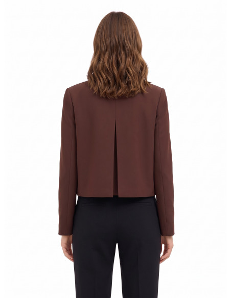 Manteau court à poches et bretelles « Rinascimento »